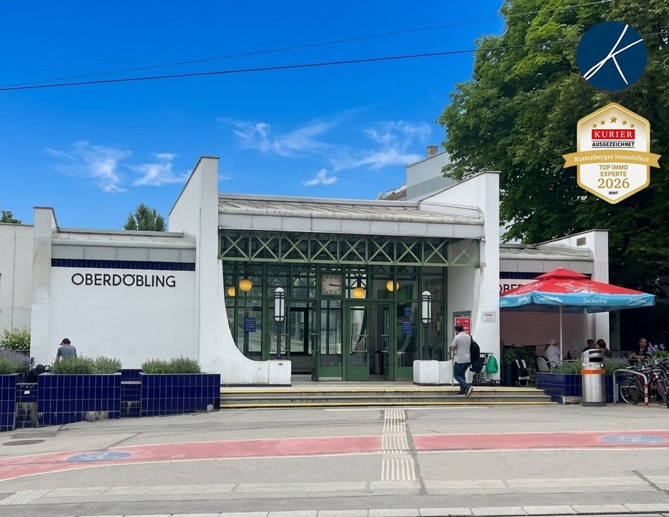 Unbefristet: Direkt Bahnhof Oberdöbling s45 -Mittlerer Zustand- Erdgeschoß