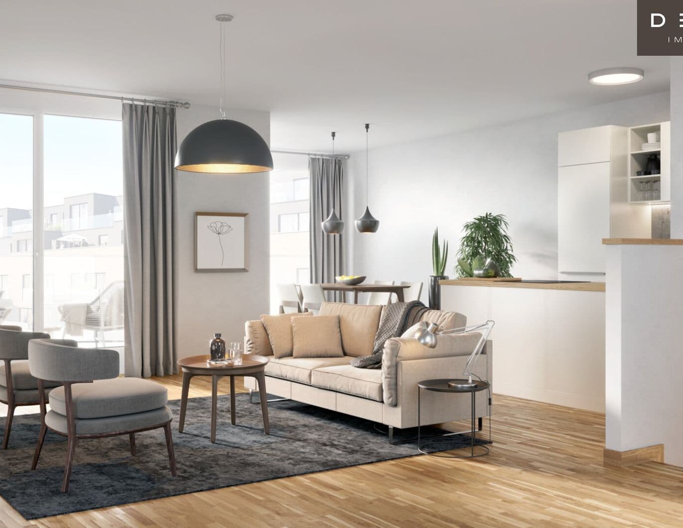 | ab Sofort Verfügbar | Aspernstrasse u2 | lavater2 | Neubau | Einbauküche | Provisionsfrei