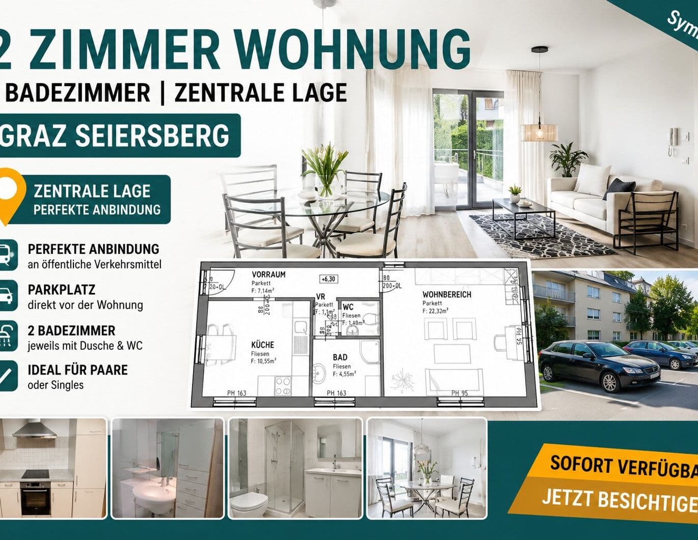 Perfekte Wohnung in Seiersberg - Schnell Termin Vereinbaren